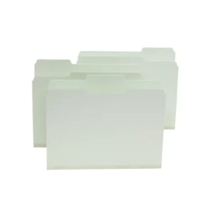 Top Tab Pressboard File Folders Letter Size Light Green