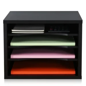 Wooden Desk Workspace Organizers Black