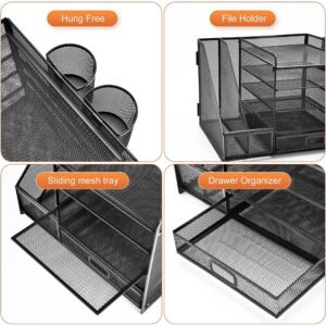 5-Tier Desk Organizer with File Holder